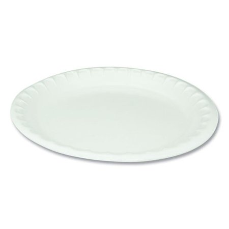 PCT 10.25 in. Unlaminated Foam Dinnerware Plate, White 0TH10010000Y